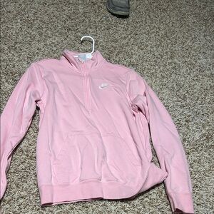 Nike Women's Light Pink Cowl Neck Sweater